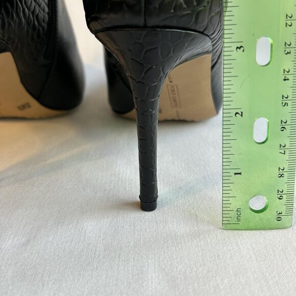 Vince Camuto Boots Womens Size 8.5 Croco Shine Leather VC-ALLOST Stiletto Heel - Picture 15 of 16